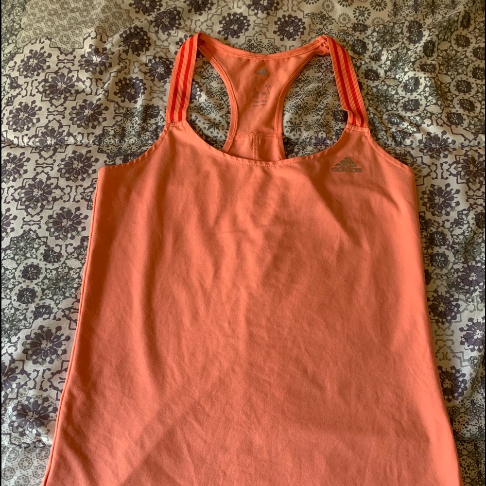 Adidas Climate Orange XS Racerback Tank Top